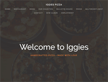 Tablet Screenshot of iggiespizza.com